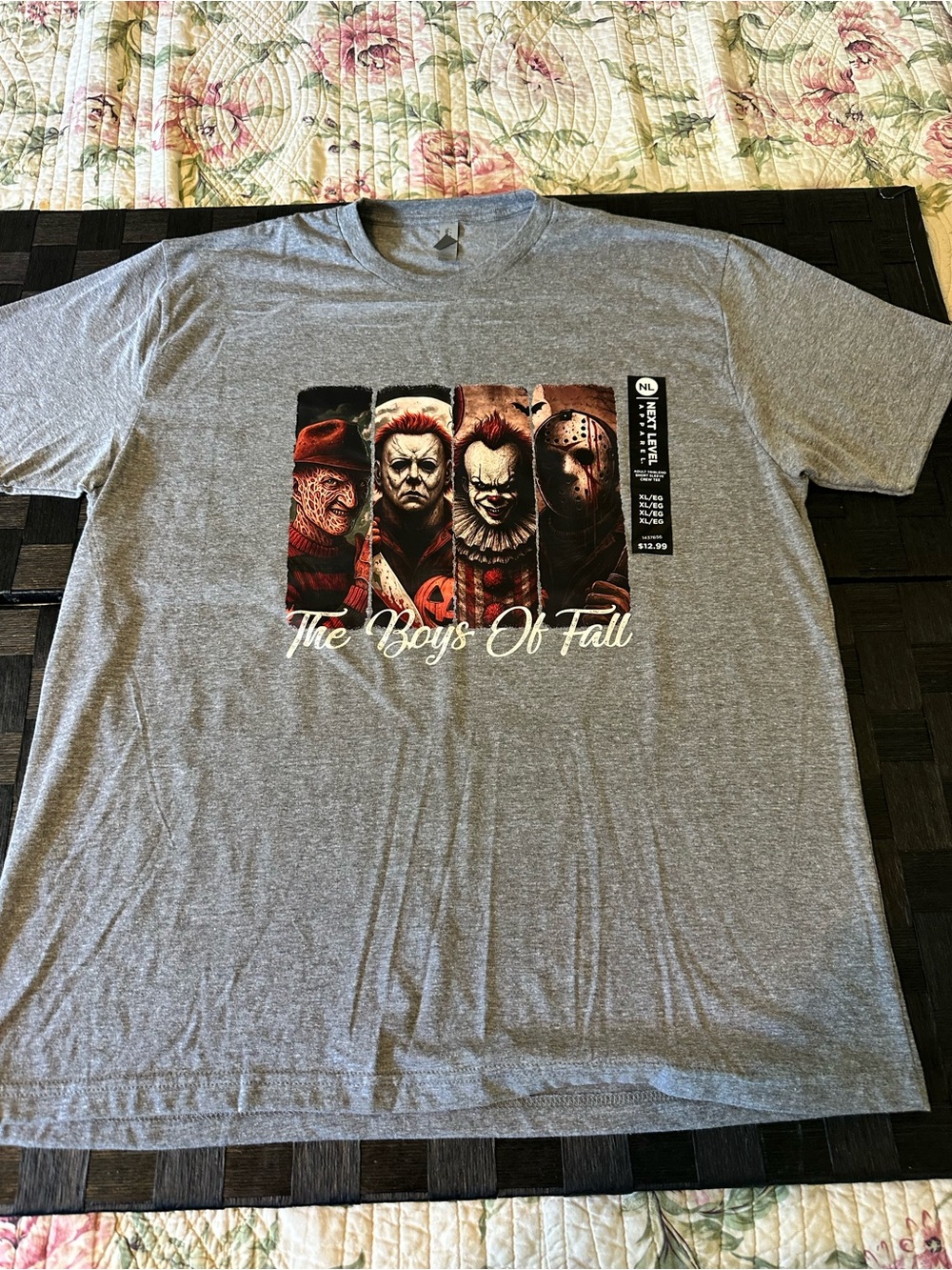Custom Made Next Level Short-Sleeve 'The Boys Of Fall' Horror Graphic Tee